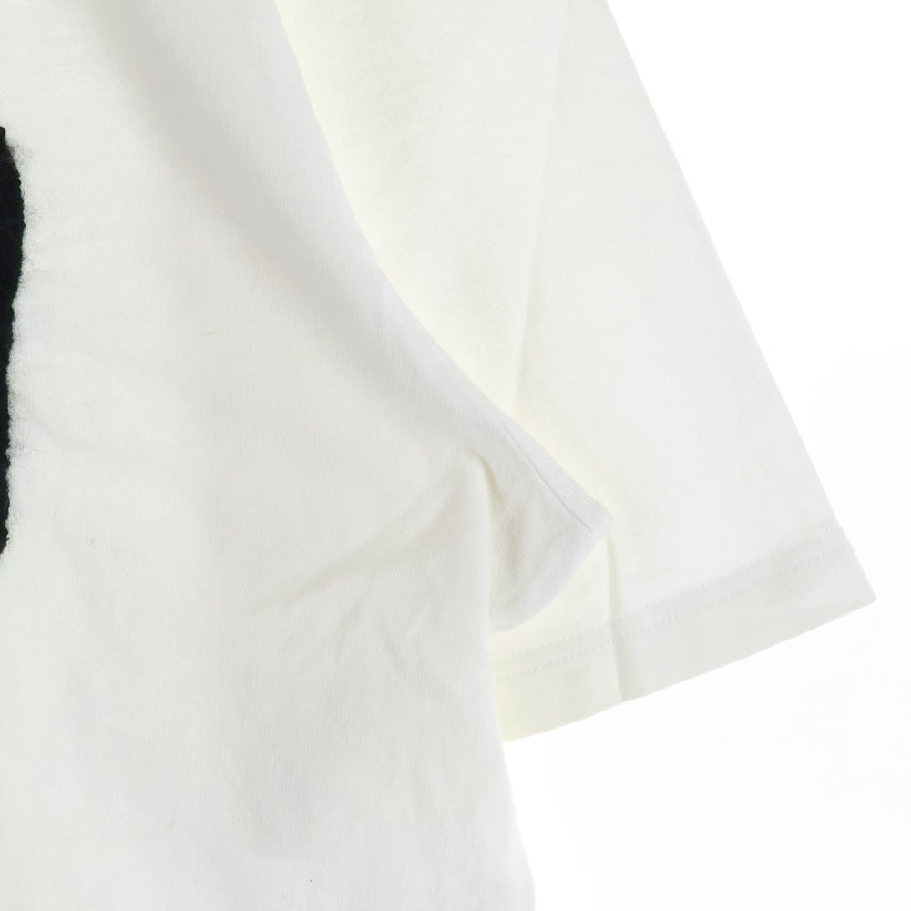 lucien pellat-finet(ルシアンペラフィネ) ポケット スカル クルーネック半袖Tシャツ カットソー ホワイト