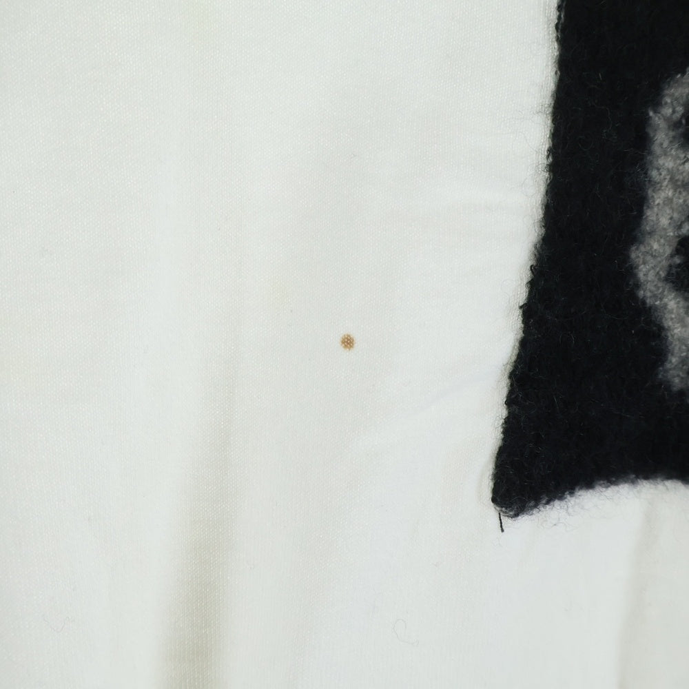 lucien pellat-finet(ルシアンペラフィネ) ポケット スカル クルーネック半袖Tシャツ カットソー ホワイト