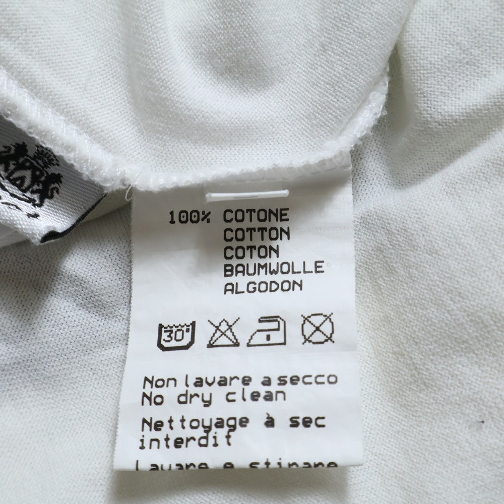 lucien pellat-finet(ルシアンペラフィネ) ポケット スカル クルーネック半袖Tシャツ カットソー ホワイト