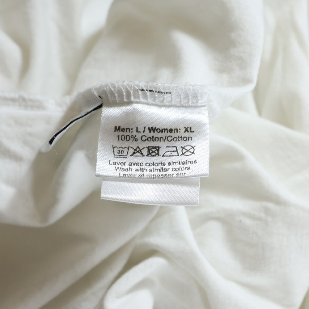 lucien pellat-finet(ルシアンペラフィネ) スカルプリント クルーネック半袖Tシャツ カットソー ホワイト