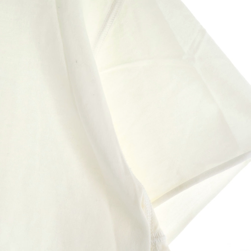 lucien pellat-finet(ルシアンペラフィネ) スカルプリント クルーネック半袖Tシャツ カットソー ホワイト