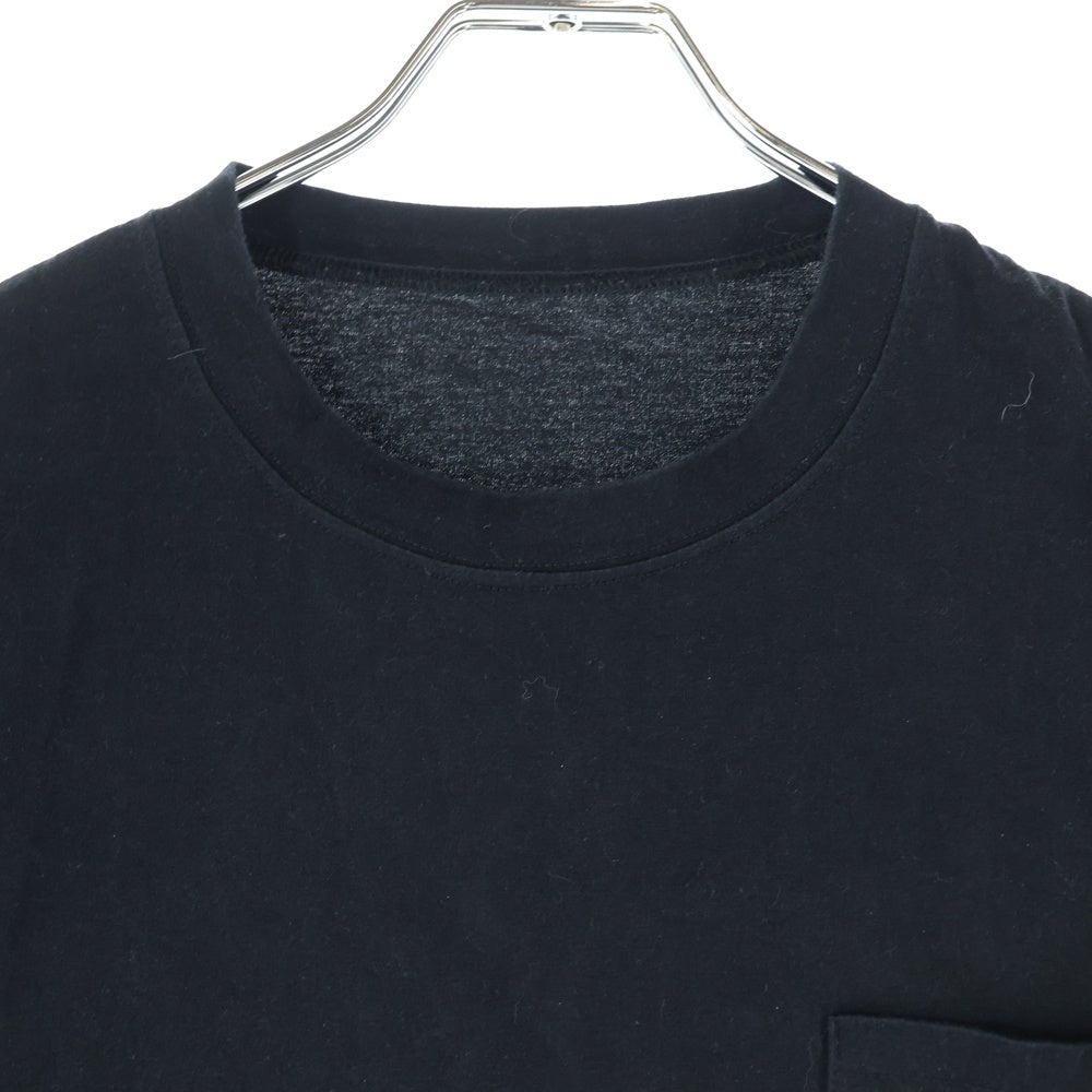 lucien pellat-finet(ルシアンペラフィネ) PARIS スカルプリント クルーネック半袖Tシャツ カットソー ブラック