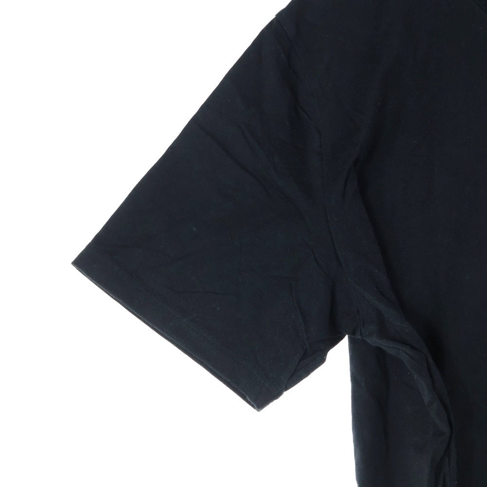 lucien pellat-finet(ルシアンペラフィネ) PARIS スカルプリント クルーネック半袖Tシャツ カットソー ブラック