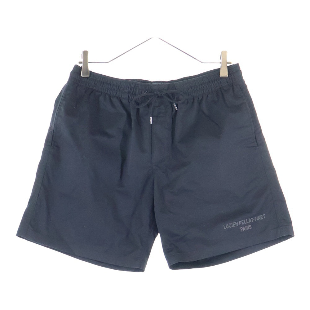 lucien pellat-finet(ルシアンペラフィネ) ロゴプリント ハーフパンツ ブラック