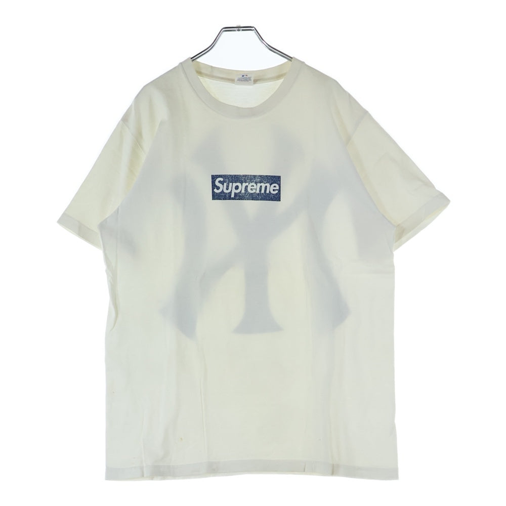 PEEP様15SS Supreme yankees BOX LOGO Tシャツ Supreme シュプリーム 15SS New York Yankees Box Logo Tee