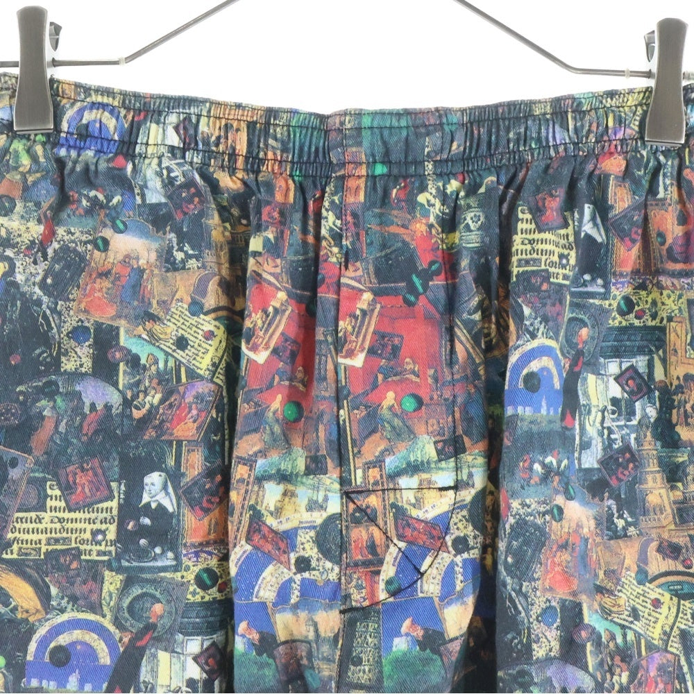 STUSSY(ステューシー) 復刻 宗教柄 コットン イージーショーツ ハーフパンツ マルチカラー