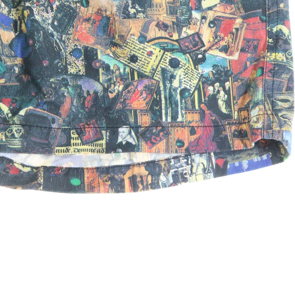 STUSSY(ステューシー) 復刻 宗教柄 コットン イージーショーツ ハーフパンツ マルチカラー