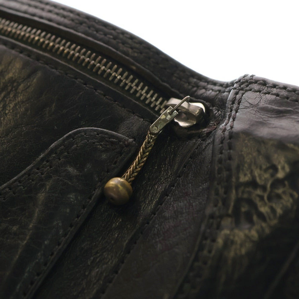 クロムハーツ　3フォールドウォレット　折り財布　ブラック　クロスボール CHROME HEARTS(クロムハーツ) 3FOLD 3フォールド クロスボールボタン