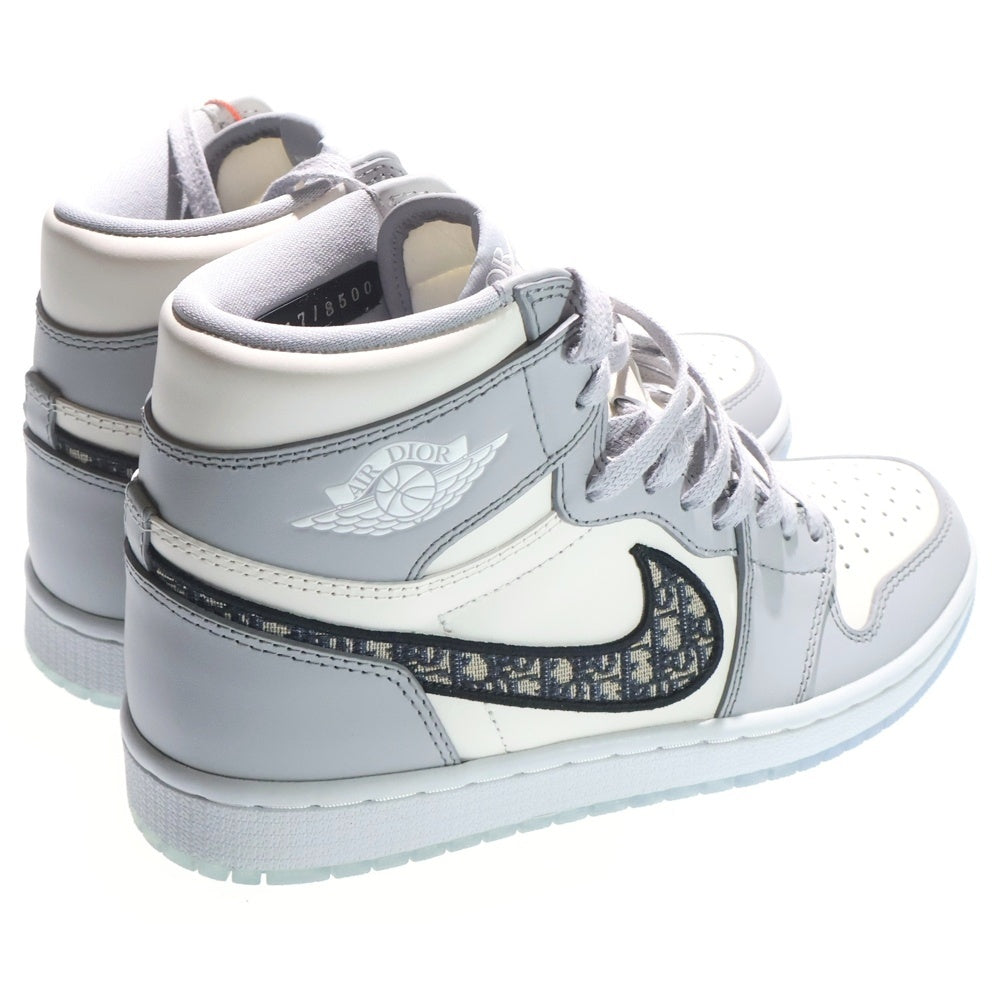 NIKE(ナイキ) ×DIOR AIR JORDAN 1 HIGH OG CN8607-002 3SH130ZDD ディオール エアジョーダン 1 ハイカットスニーカー グレー/ホワイト US6.5/24.5cm レディース