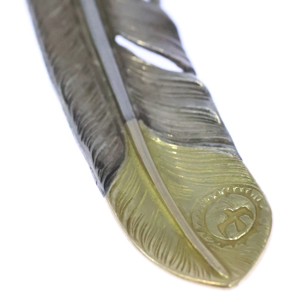 goro's(ゴローズ) 【現行】先金特大フェザー 右向き ペンダントトップ シルバー/ゴールド