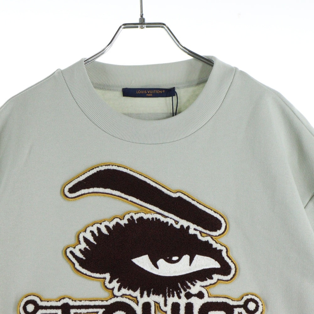 LOUIS VUITTON(ルイヴィトン) 23AW グラフィック ロゴ サガラワッペン スウェットシャツ トレーナー グレー RM232 IHN HPY85W