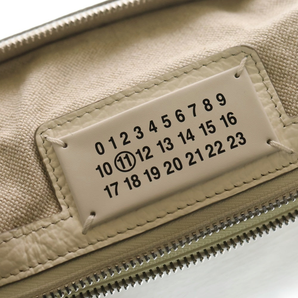 Maison Margiela(メゾンマルジェラ) 5AC ミニ 2way ショルダーバッグ ハンドバッグ グレイニーカーフレザー ホワイト S56WG0082 P4455