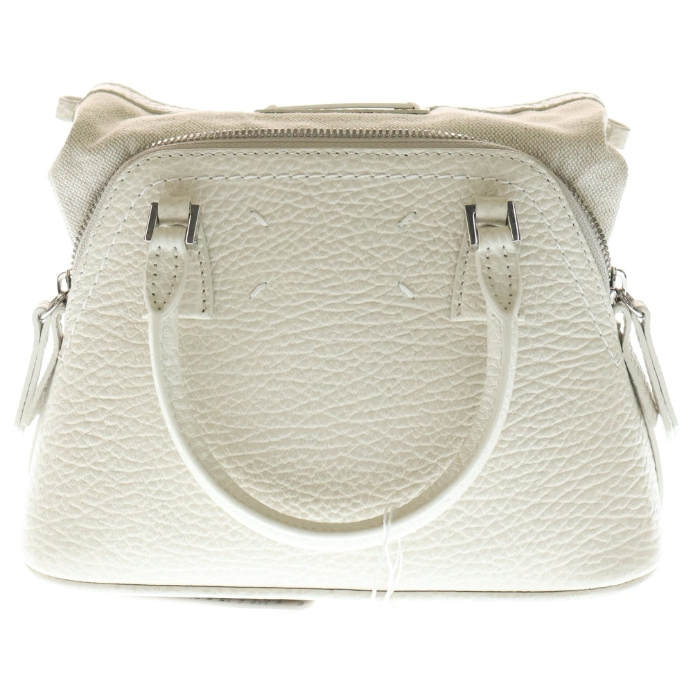 メゾンマルジェラ 5AC マイクロ　チェーンショルダーバッグ ホワイト　2way メゾンマルジェラ 5AC マイクロチェーンショルダーバッグ ホワイト2way