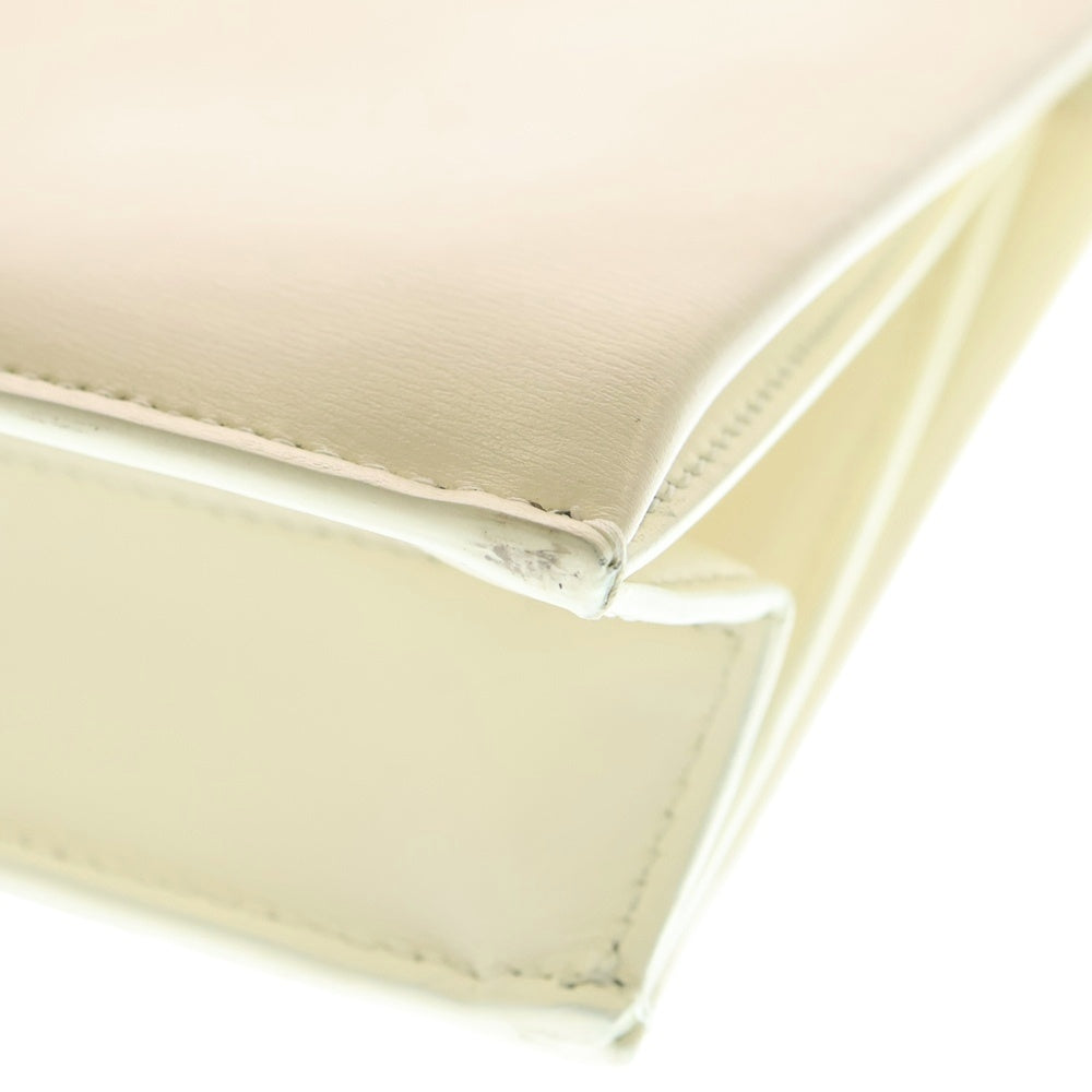 JIL SANDER(ジルサンダー) GIRO SMALL ジロ スモール ショルダーバッグ スクエアバッグ カーフレザー ホワイト J07WG0024 レディース