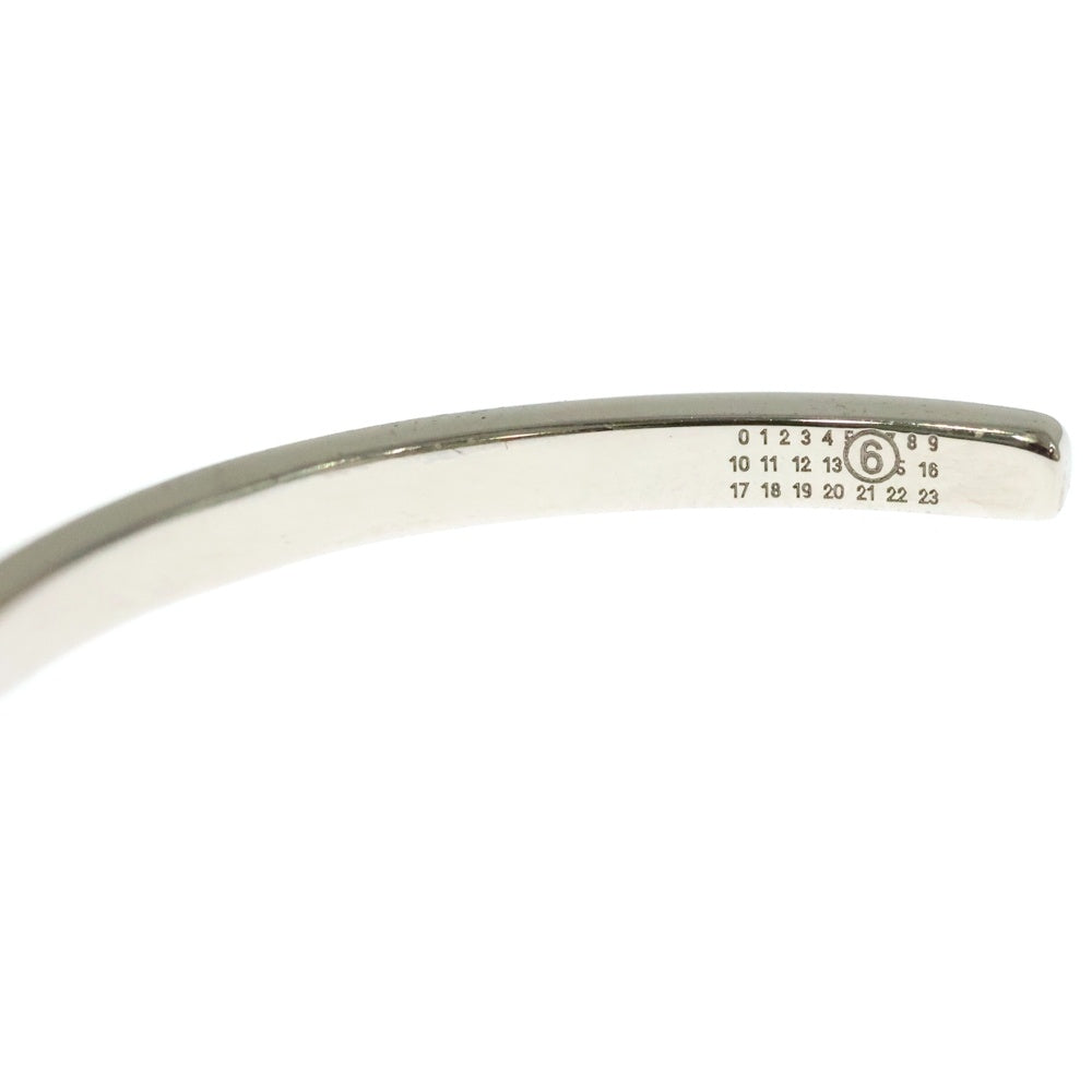 MM6 Maison Margiela(エムエムシックスメゾンマルジェラ) Numeric ミニマルシグネチャー カフブレスレット バングル シルバー