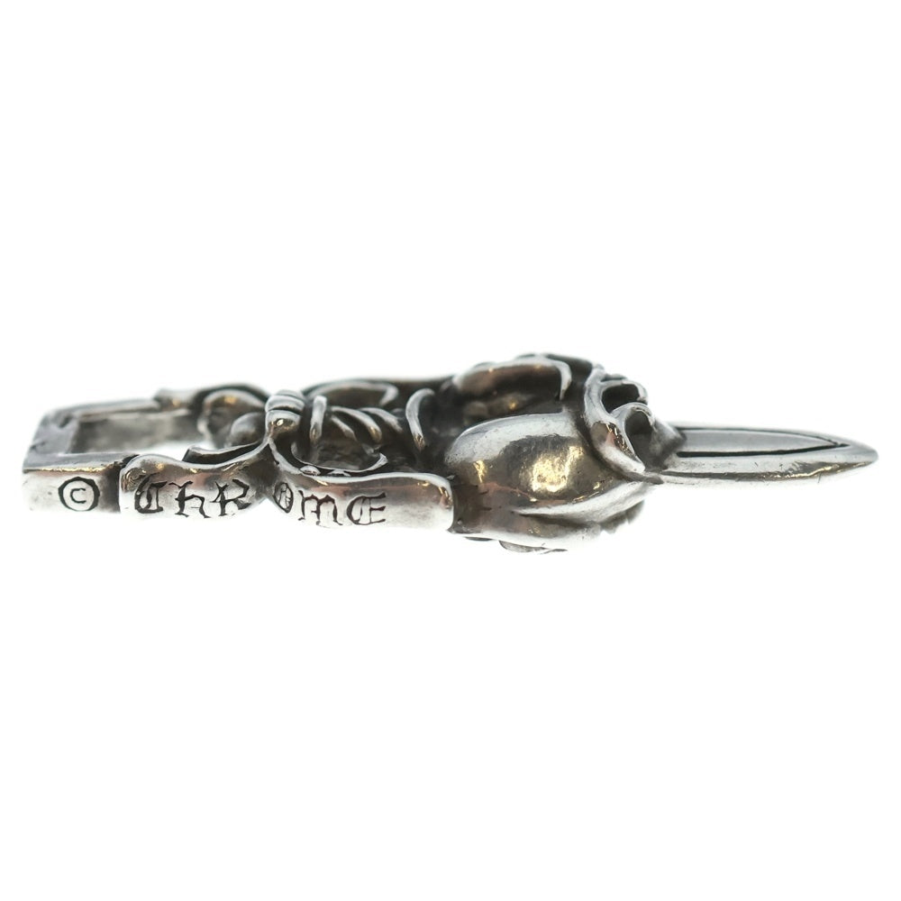 クロムハーツ　ダガー＆ハート　ペンダントトップ　ユーズド クロムハーツ（原本無） DAGGER HEART ダガー ハート ペンダントトップ