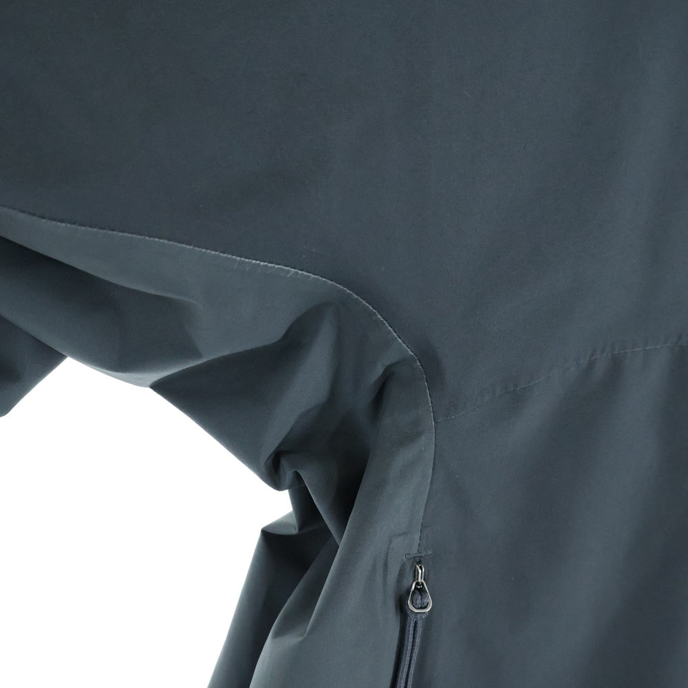 NIKE ACG(ナイキエーシージー) AS M ACG SF CASCADE RNS JKT FZ OFF NOIR DR5265-045 ロゴ刺繍 フルジップアップ フーデッドジャケット ブラック