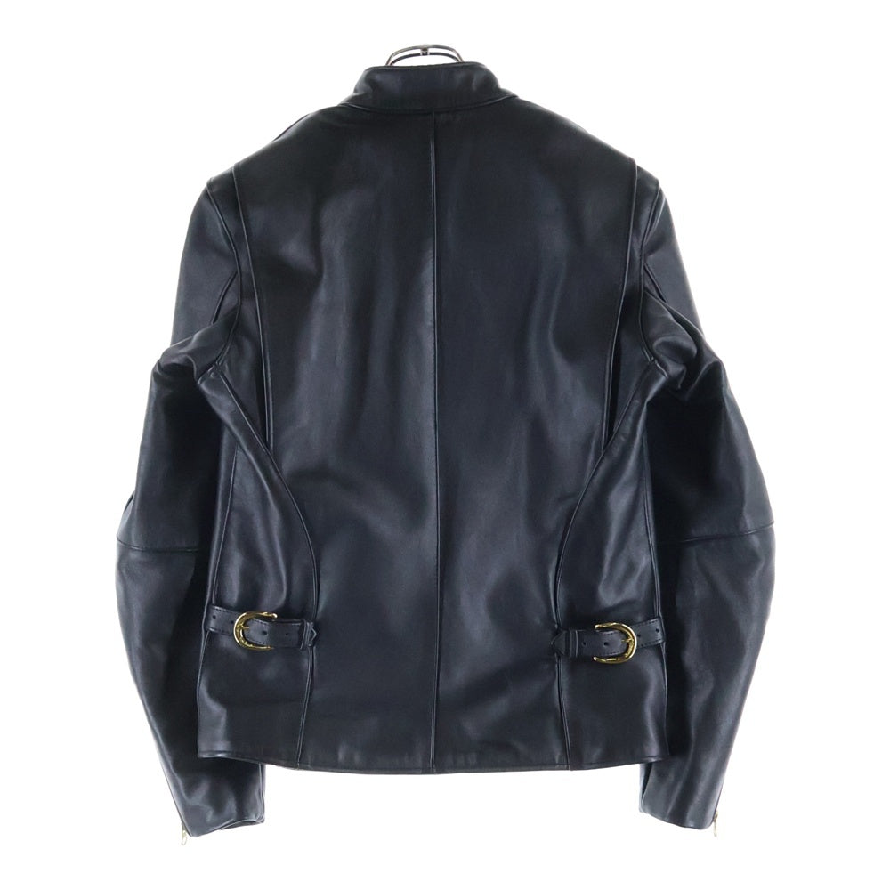 VANSON(バンソン) Model B ライナー付き シングルライダース レザージャケット ブラック