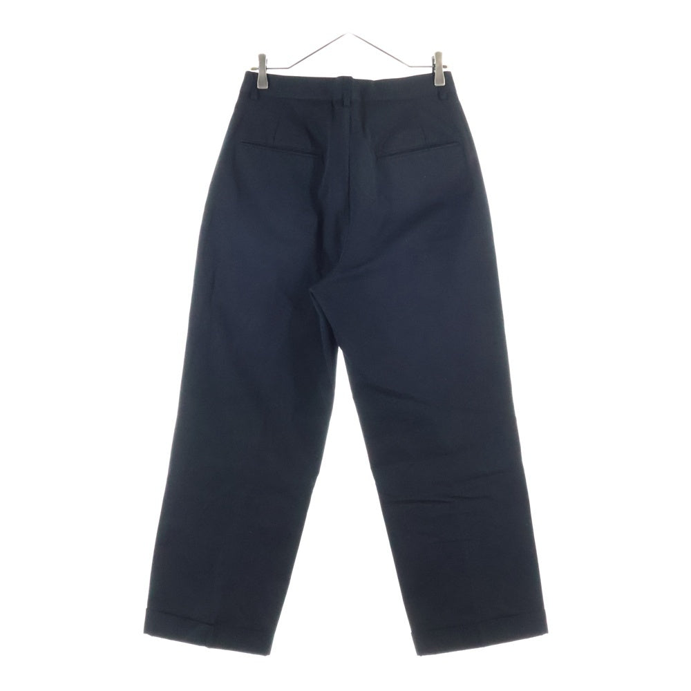 BED J.W. FORD(ベッドフォード) 24SS COTTON TWO-TUCK PANTS コットン2タックパンツ ブラック 24SS-B-PT06