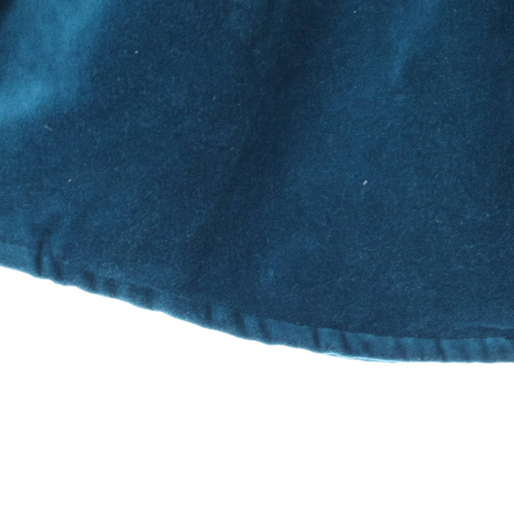 SUPREME(シュプリーム) 25AW Quilted Lined Hooded Velvet Shirt キルテッド ラインド フーデッドベルベット シャツ ブルー