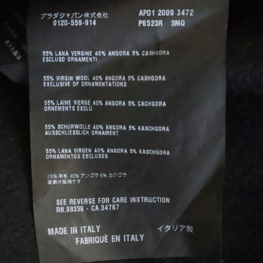 PRADA(プラダ) ビジュー装飾 コート ブラック P6523R 3MQ レディース