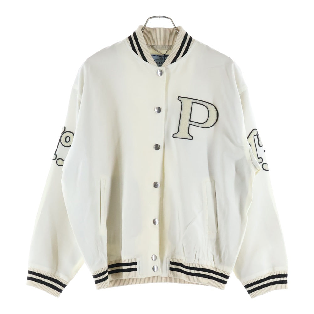 PRADA(プラダ) KID MOHAIR JACKET キッドモヘア ボンバージャケット ホワイト P521PR S000 12I1