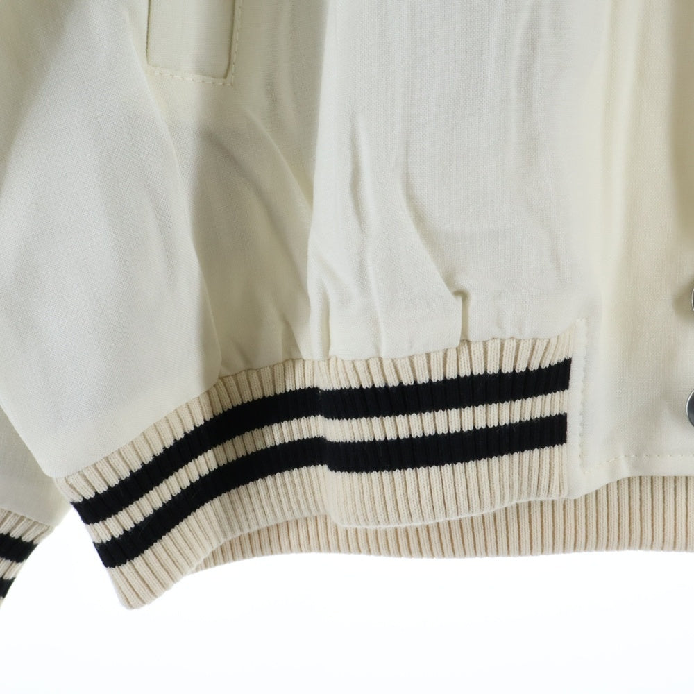 PRADA(プラダ) KID MOHAIR JACKET キッドモヘア ボンバージャケット ホワイト P521PR S000 12I1