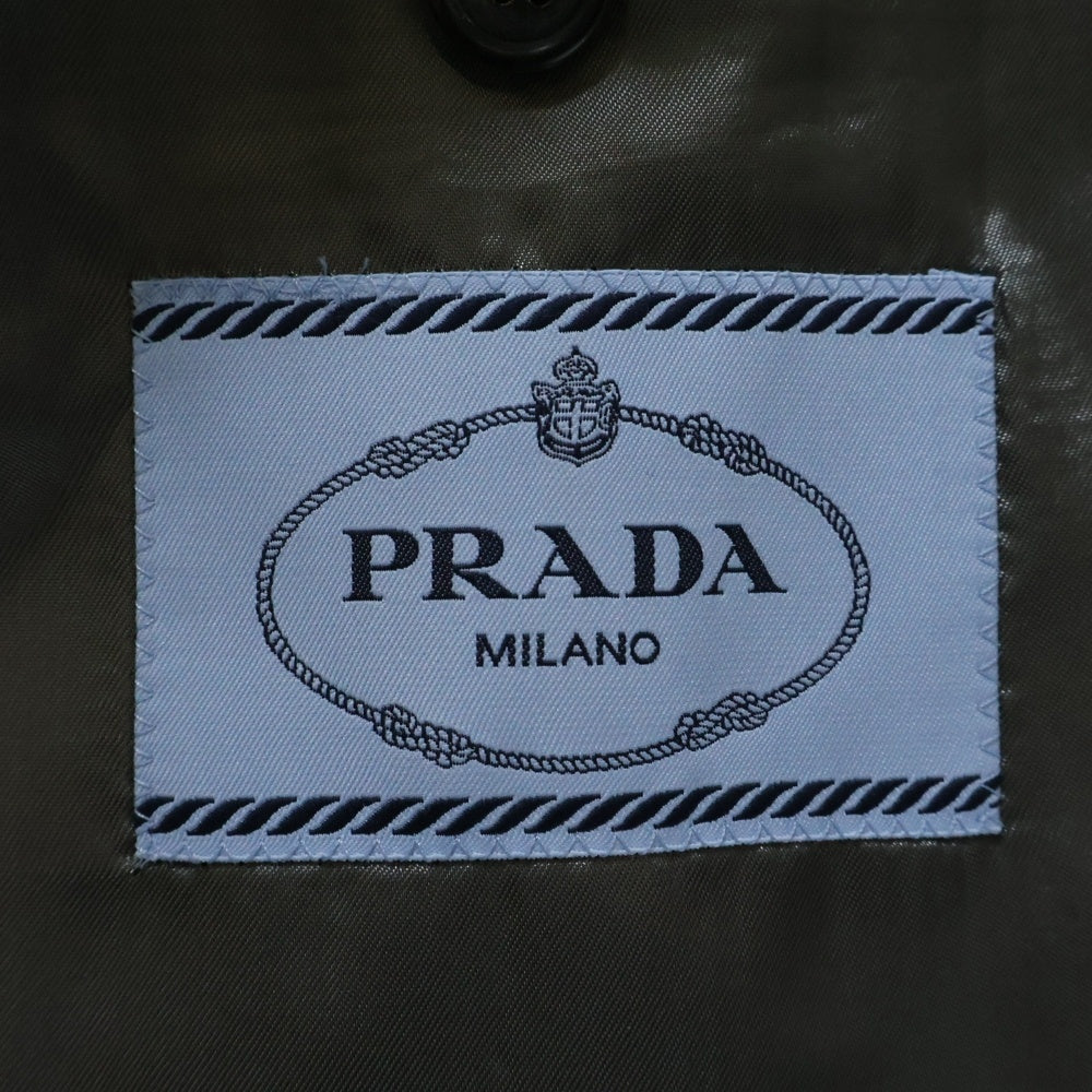 PRADA(プラダ) Grey Mohair Blend Blazer キッドモヘアシングル