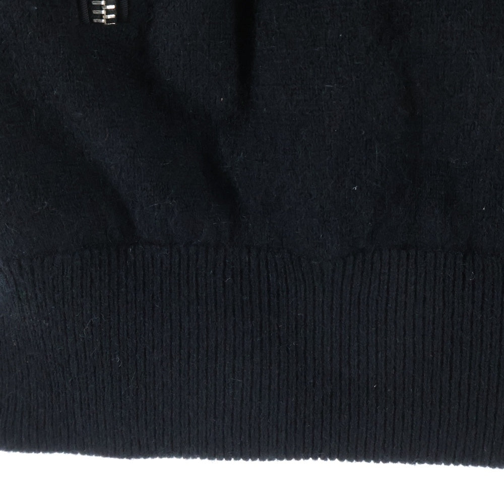 PRADA(プラダ) カシミア 裏ボア ジップアップベスト ブラック UMT345