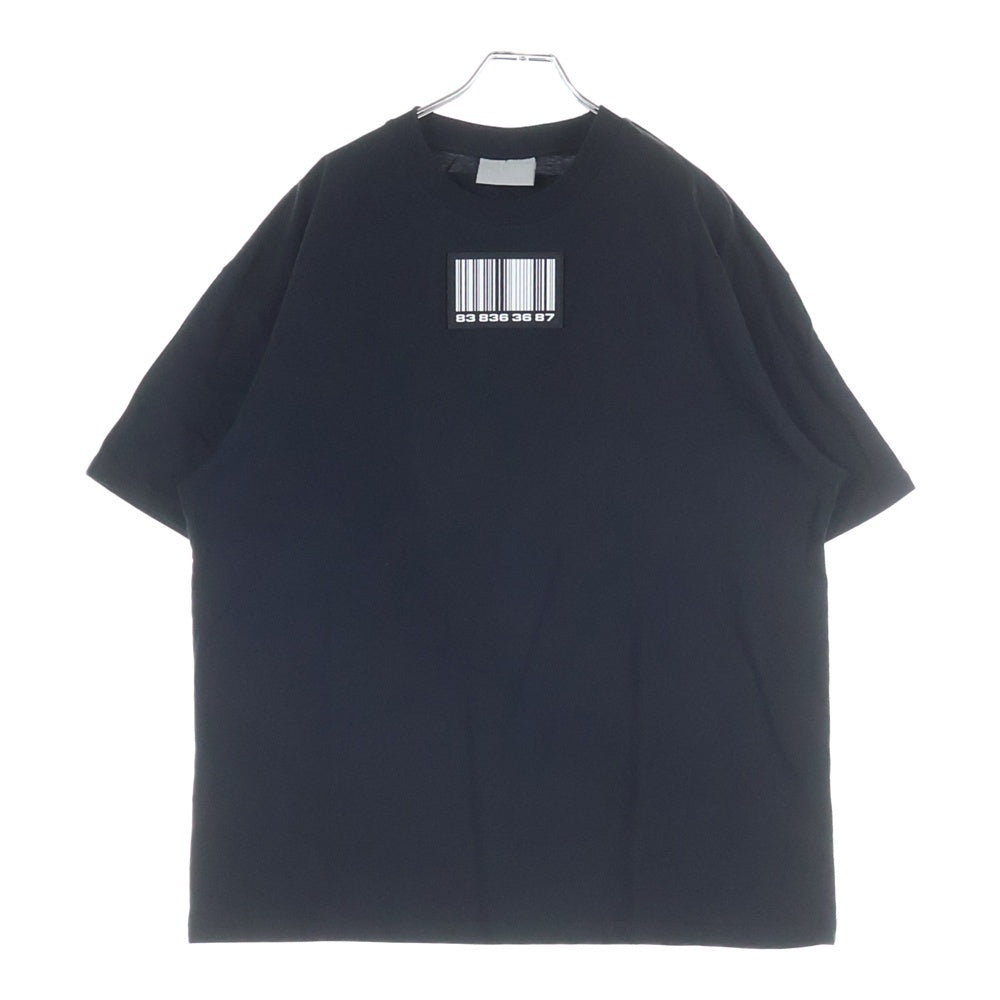 VTMNTS(ブイティーエムエヌティーエス) ラバーロゴ 半袖Tシャツ カットソー VL16TR120L ブラック