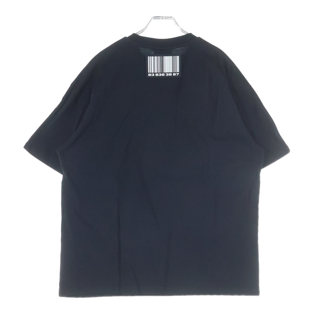 VTMNTS(ブイティーエムエヌティーエス) ラバーロゴ 半袖Tシャツ カットソー VL16TR120L ブラック