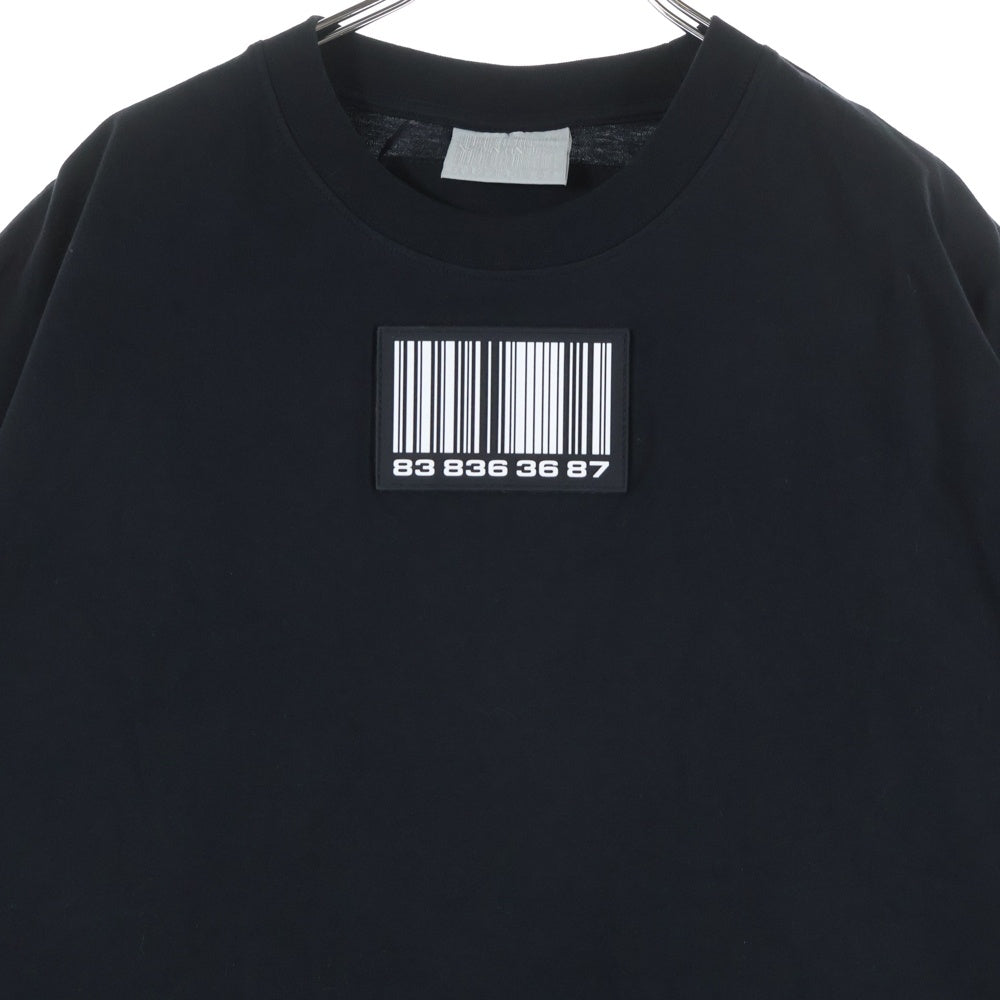 VTMNTS(ブイティーエムエヌティーエス) ラバーロゴ 半袖Tシャツ カットソー VL16TR120L ブラック