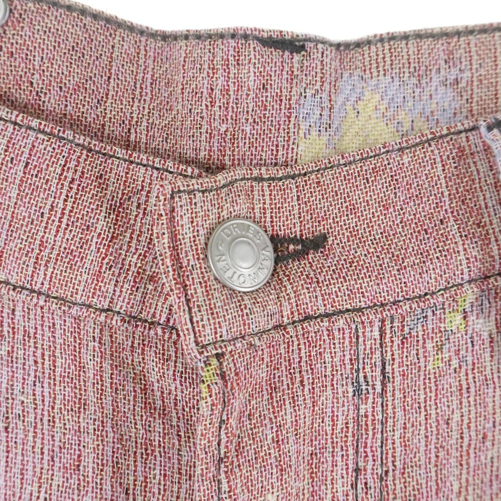 DRIES VAN NOTEN(ドリスヴァンノッテン) ジャカードワイドレッグパンツ 232-120 ピンク