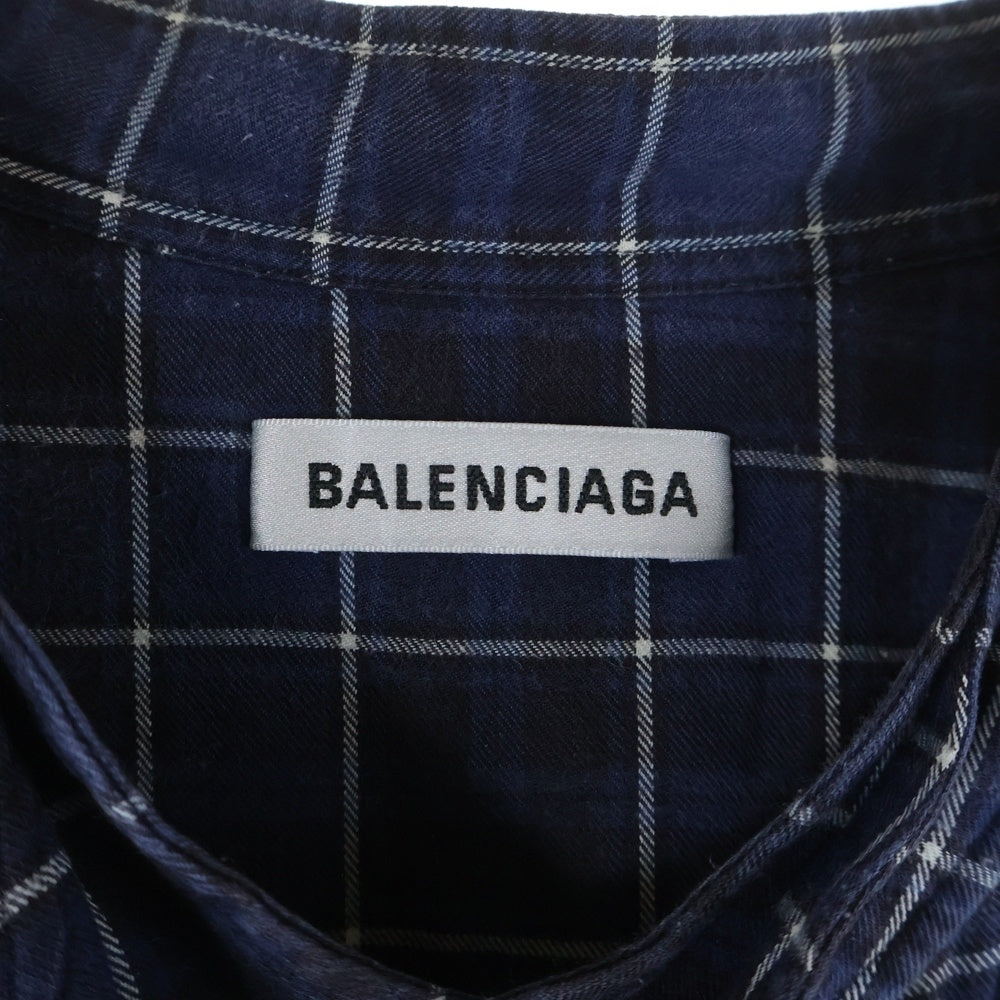 BALENCIAGA(バレンシアガ) バックロゴプリント チェック柄 ボウタイ