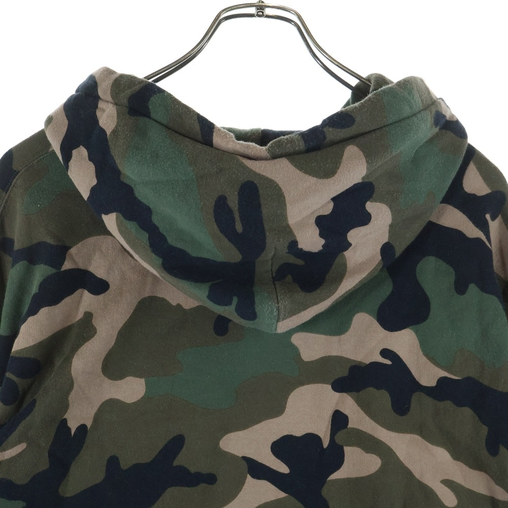 VALENTINO(ヴァレンティノ) ロゴプリント カモフラ プルオーバーパーカー フーディー RV3MF02CMEL