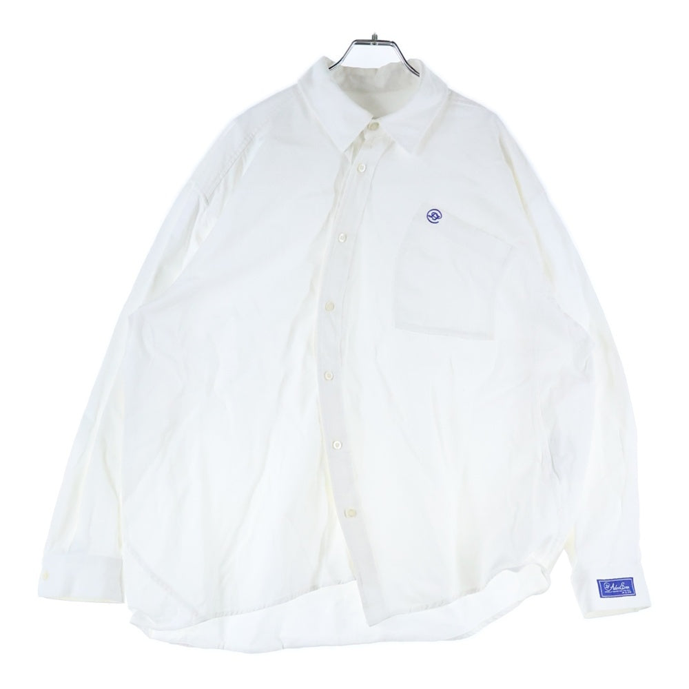 ADER ERROR(アーダーエラー) 22AW Speric logo shirt BLAFWLS01WH2 スペリックロゴ 長袖シャツ ホワイト