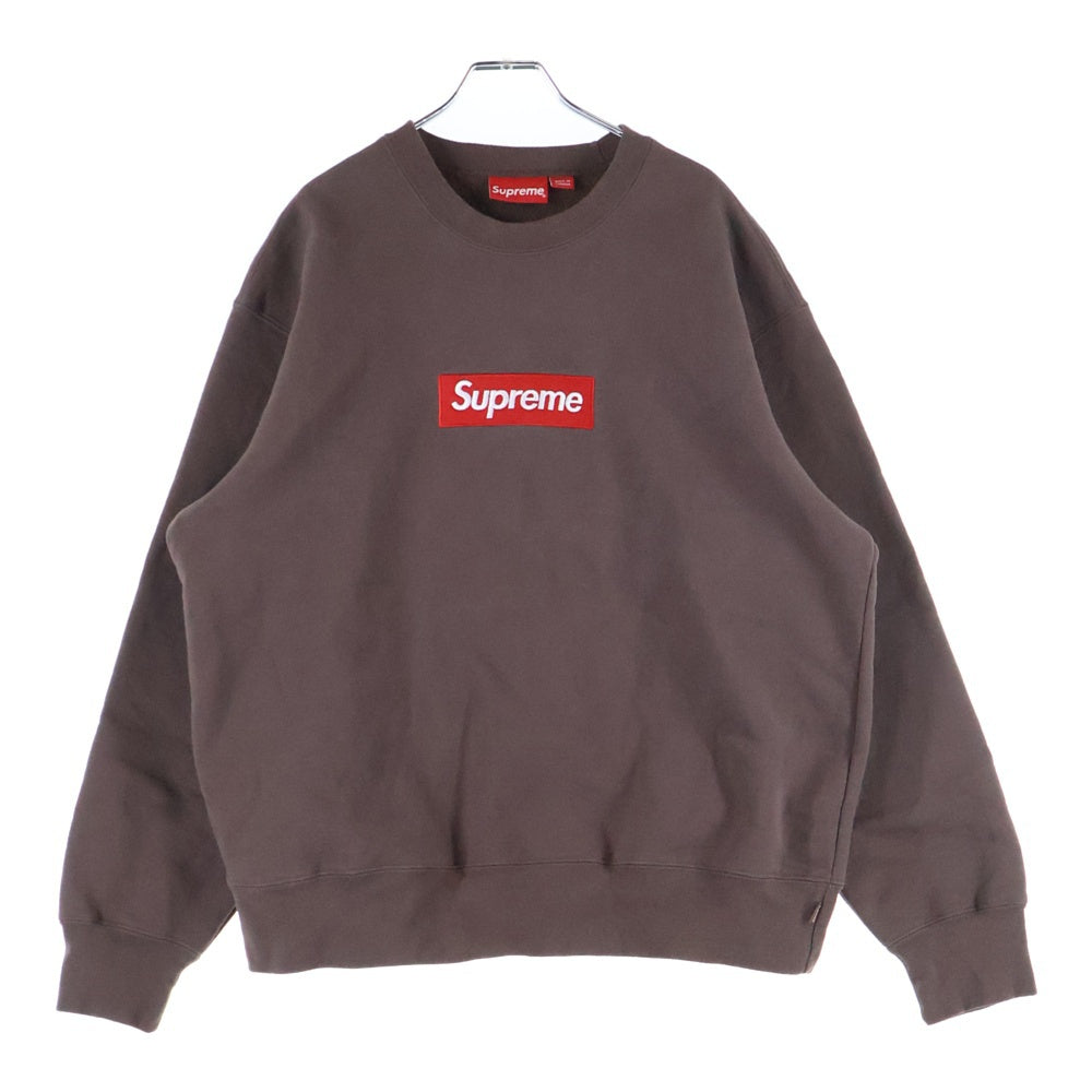 SUPREME(シュプリーム) 22AW Box Logo Crewneck Sweatshirt ボックスロゴ スウェット クルーネックシャツ トレーナー ブラウン