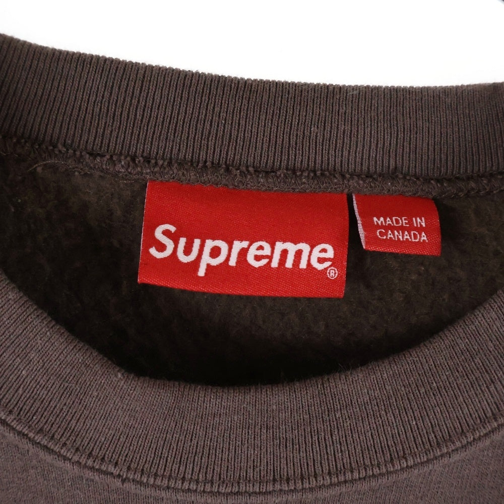 SUPREME(シュプリーム) 22AW Box Logo Crewneck Sweatshirt ボックスロゴ スウェット クルーネックシャツ トレーナー ブラウン
