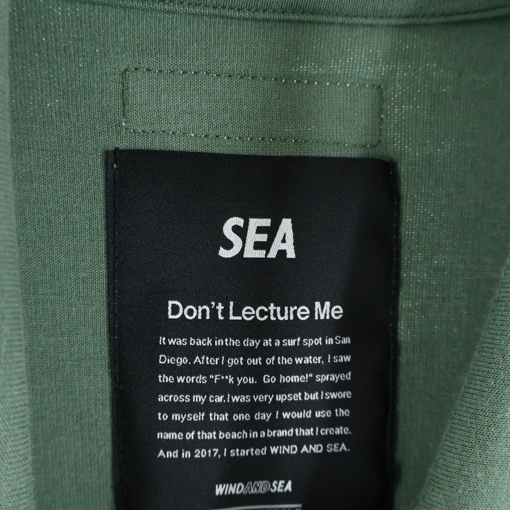 WIND AND SEA(ウィンダンシー) ロングスリーブ スウェットポロシャツ 長袖シャツ グリーン