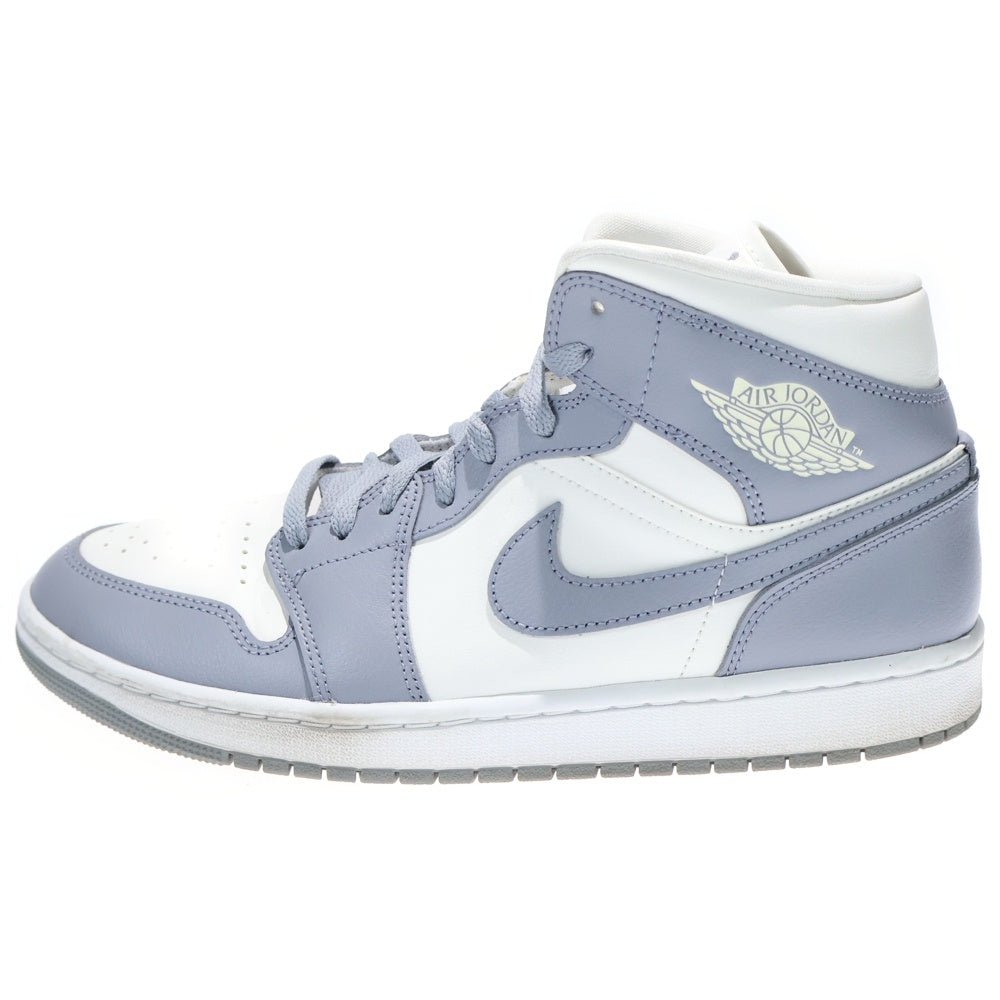 NIKE(ナイキ) WMNS AIR JORDAN 1 MID ウィメンズ エアジョーダン 1 ミッドカットスニーカー グレー/ホワイト US11.5/28.5cm BQ6472-115 レディース