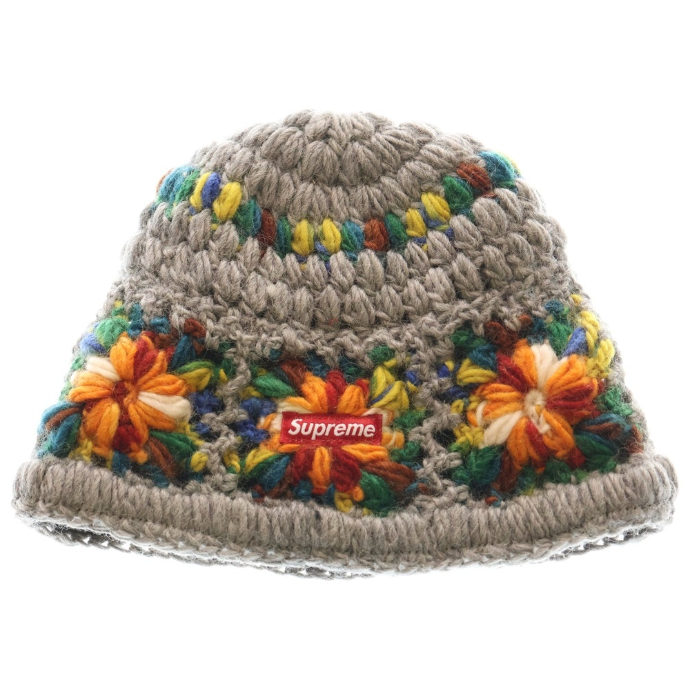 SUPREME(シュプリーム) 25SS Crochet Beanie クロシェ ビーニー グレー
