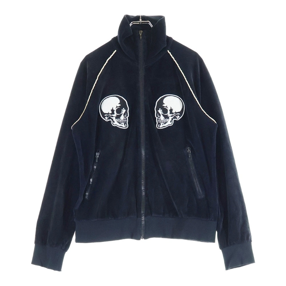 NUMBER (N)INE(ナンバーナイン) 04SS ARCHIVE DREAM期 Double Skull Track Jacket ダブルスカルベロアトラックジャケット ブラック