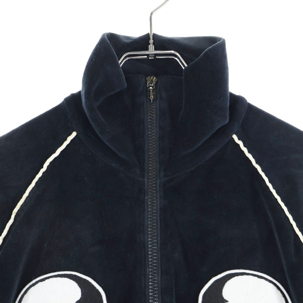 NUMBER (N)INE(ナンバーナイン) 04SS ARCHIVE DREAM期 Double Skull Track Jacket ダブルスカルベロアトラックジャケット ブラック