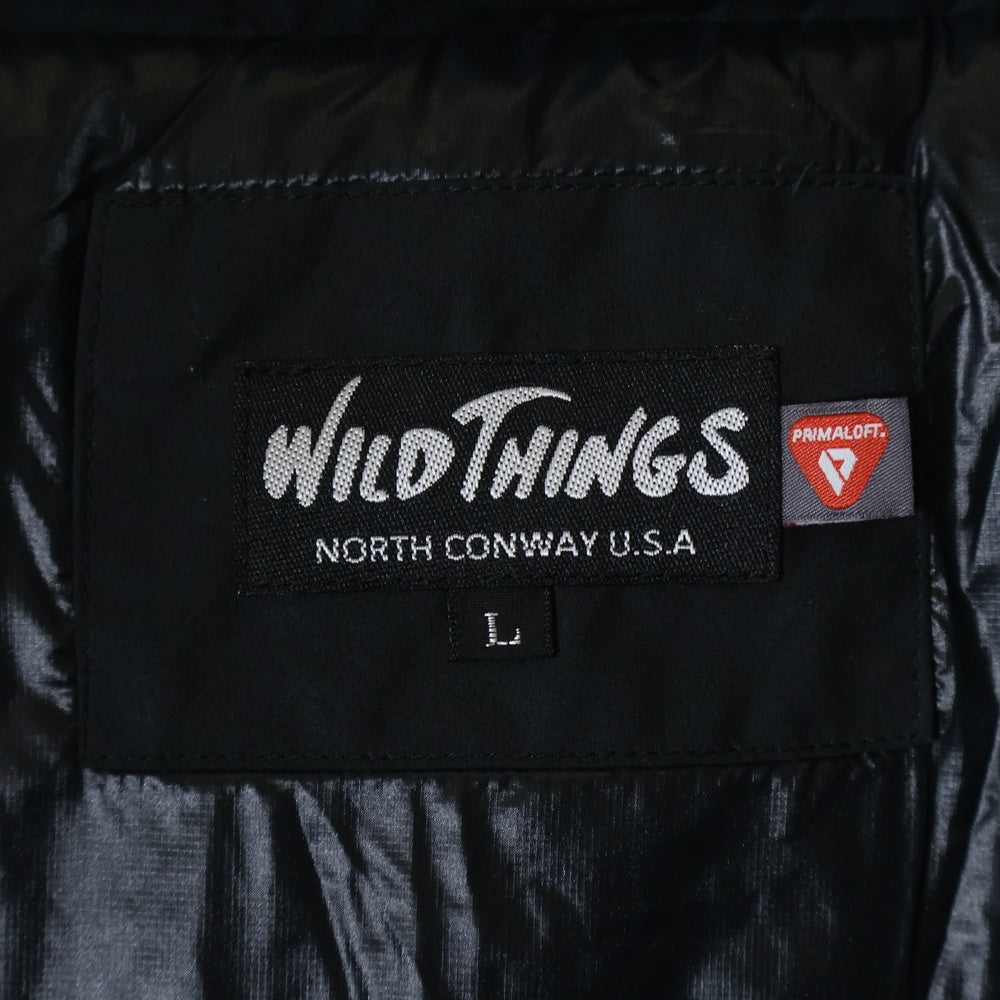 WILD THINGS(ワイルドシングス) MONSTER PARKA WT19104SN プリマロフト モンスターパーカー フード付き ロングジャケット ブラック