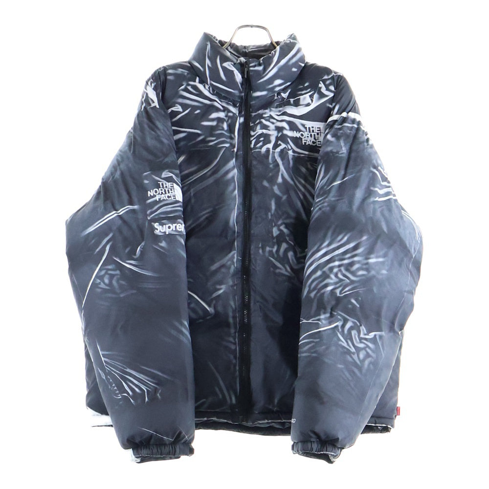 SUPREME(シュプリーム) 23SS ×THE NORTH FACE PC PRINTED NUPTSE JACKET NF0A84NW ノースフェイス プリント ヌプシダウンジャケット ブラック