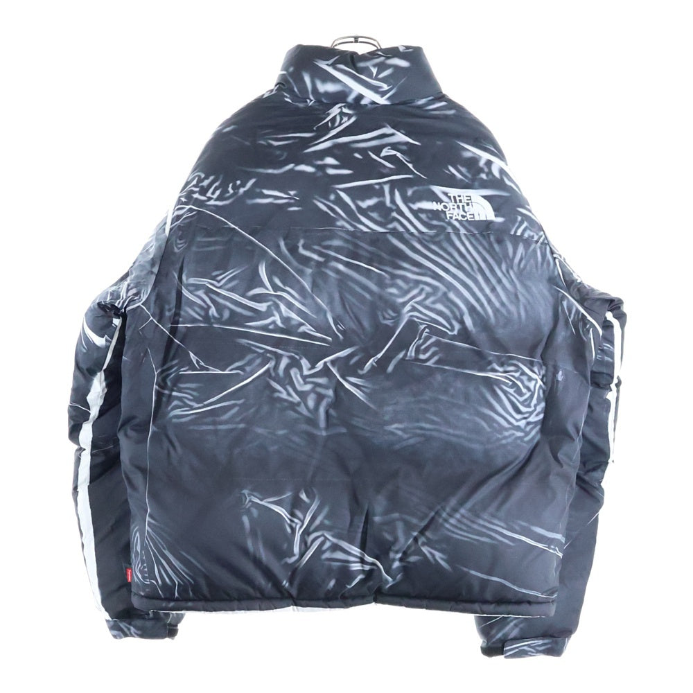 SUPREME(シュプリーム) 23SS ×THE NORTH FACE PC PRINTED NUPTSE JACKET NF0A84NW ノースフェイス プリント ヌプシダウンジャケット ブラック