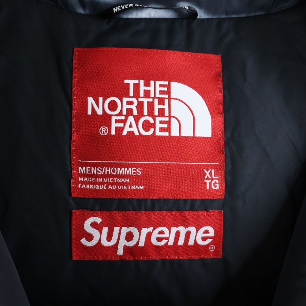 SUPREME(シュプリーム) 23SS ×THE NORTH FACE PC PRINTED NUPTSE JACKET NF0A84NW ノースフェイス プリント ヌプシダウンジャケット ブラック