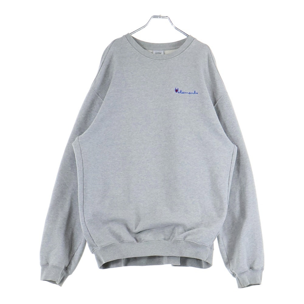 VETEMENTS(ヴェトモン) 16SS ×Champion Sweat MS16TP26 スウェットトレーナー グレー