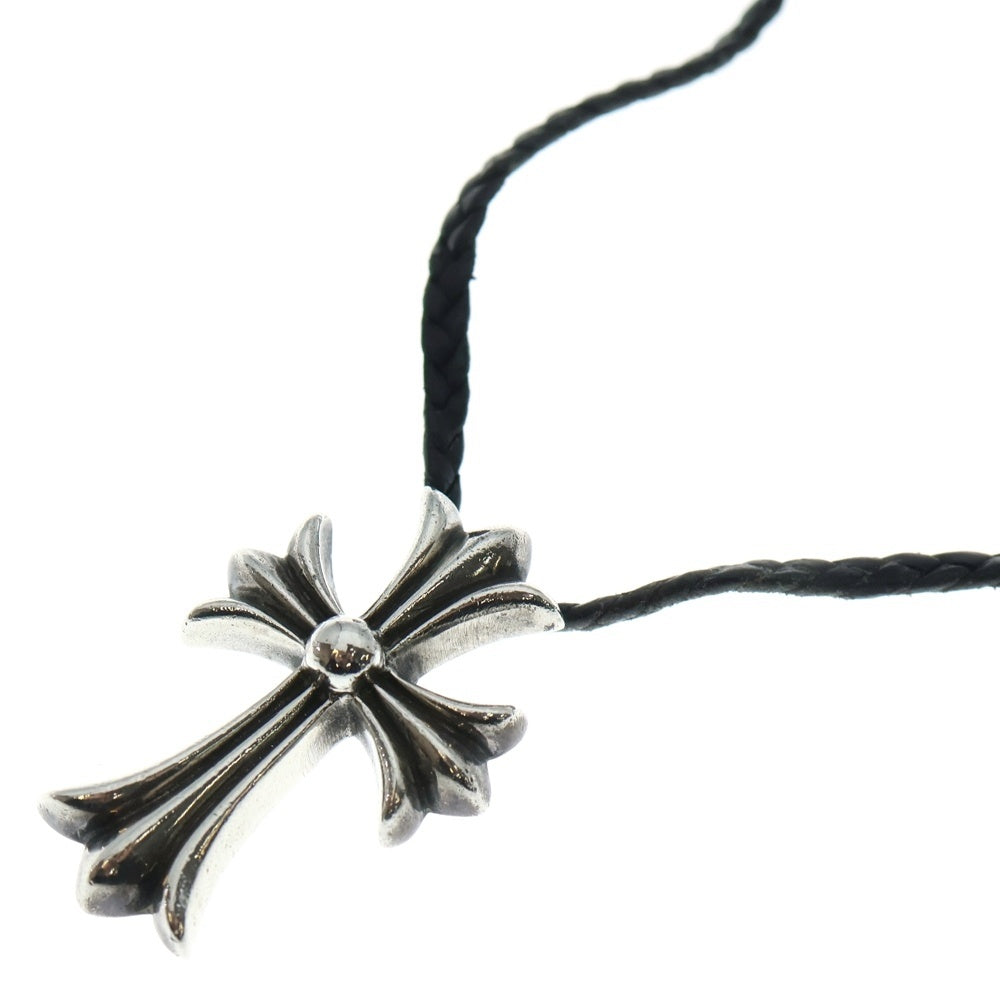 CHROME HEARTS(クロムハーツ) CH CRS SMLスモールCHクロス BC ボロチップブレイド ネックレス シルバー BCA220