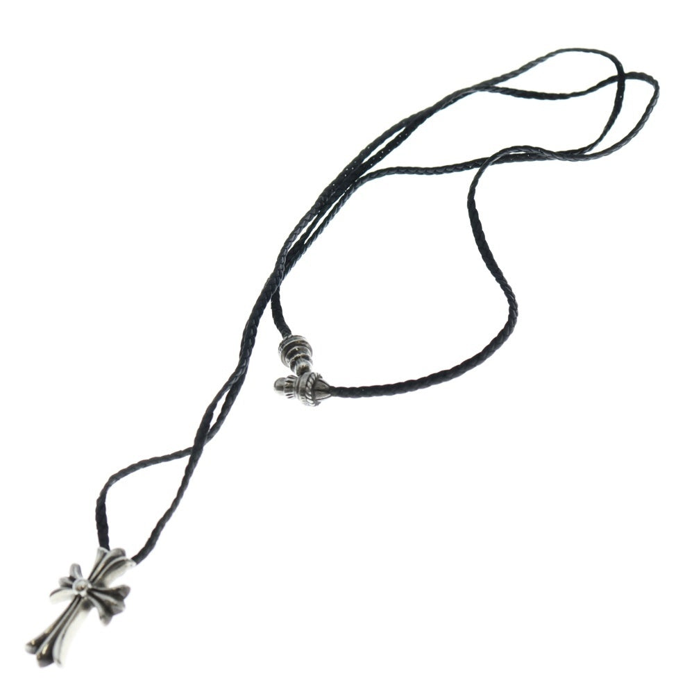 CHROME HEARTS(クロムハーツ) CH CRS SMLスモールCHクロス BC ボロチップブレイド ネックレス シルバー BCA220